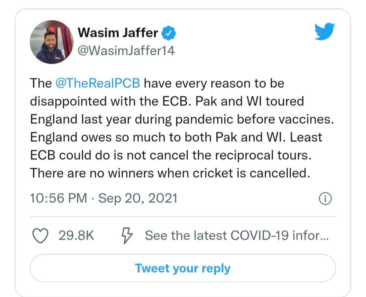 Pakistan Cricket के समर्थन में उतरे Wasim Jaffer पर बरसे Trolls! Scorcard दिखा कर किया मुंह बंद