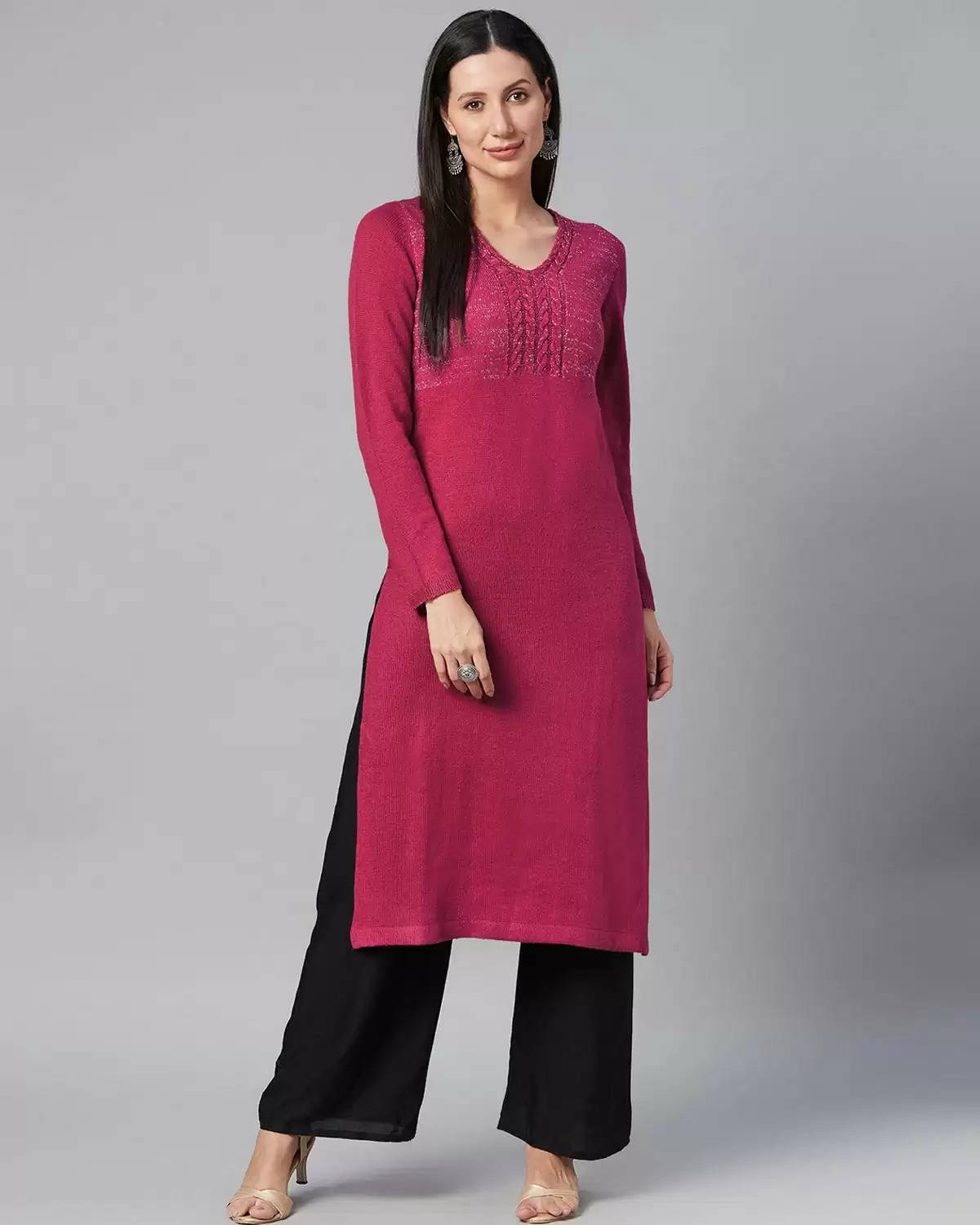 Letest woolen kurtis for ladies: आपकी सोच से भी सस्ते मिलेंगे सर्दियों के लिए आउटफिट्स, वुलन कुर्ती मात्र 200 रुपये से शुरू