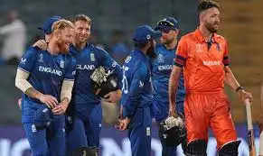 वनडे वर्ल्ड कप 2023 के रोमांचक 40वें मैच में इंग्लैंड क्रिकेट टीम ने नीदरलैंड्स पर शानदार जीत हासिल की। मैच में इंग्लैंड की ओर से असाधारण बल्लेबाजी का प्रदर्शन देखने को मिला, जिसकी परिणति 160 रनों के अंतर से प्रभावशाली जीत के रूप में हुई।